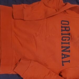 H&M Red Sweatshirt with Blue Print